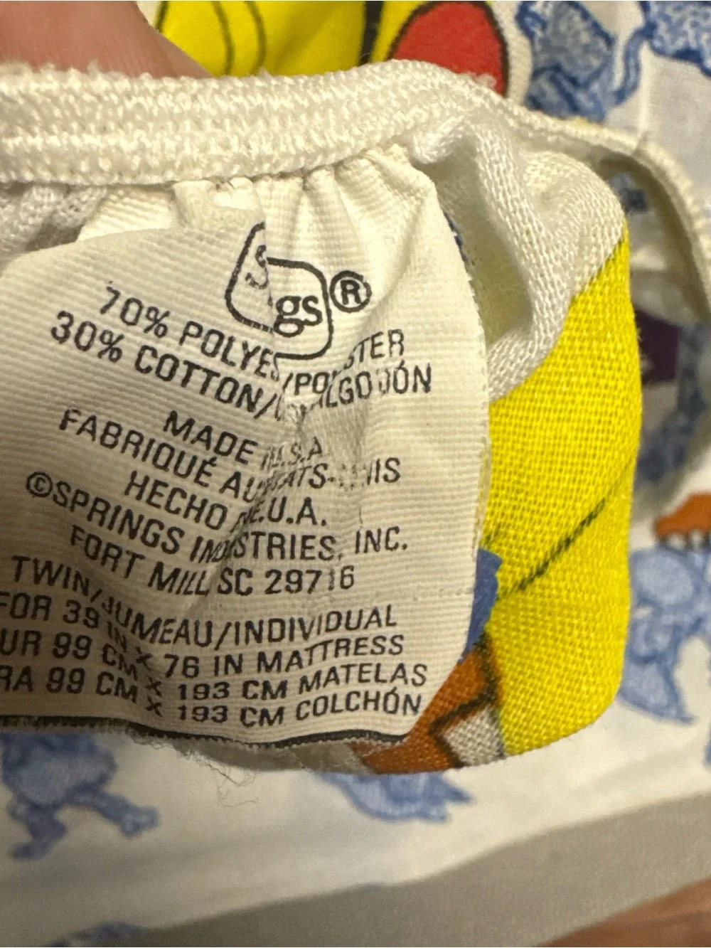 Vtg Nintendo 1998 Pokemon Pikachu Springs 2 Twin Size Fitted Bed Sheets 38x76 in